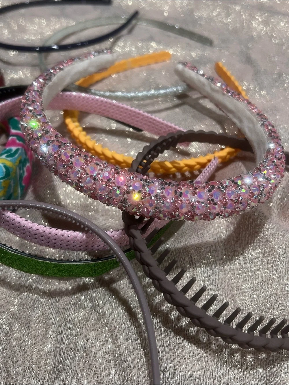Lot Assorted Women's MulticolorHeadbands Bow Rhinestone Glitter